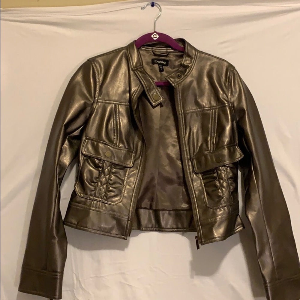 BEBE faux leather jacket